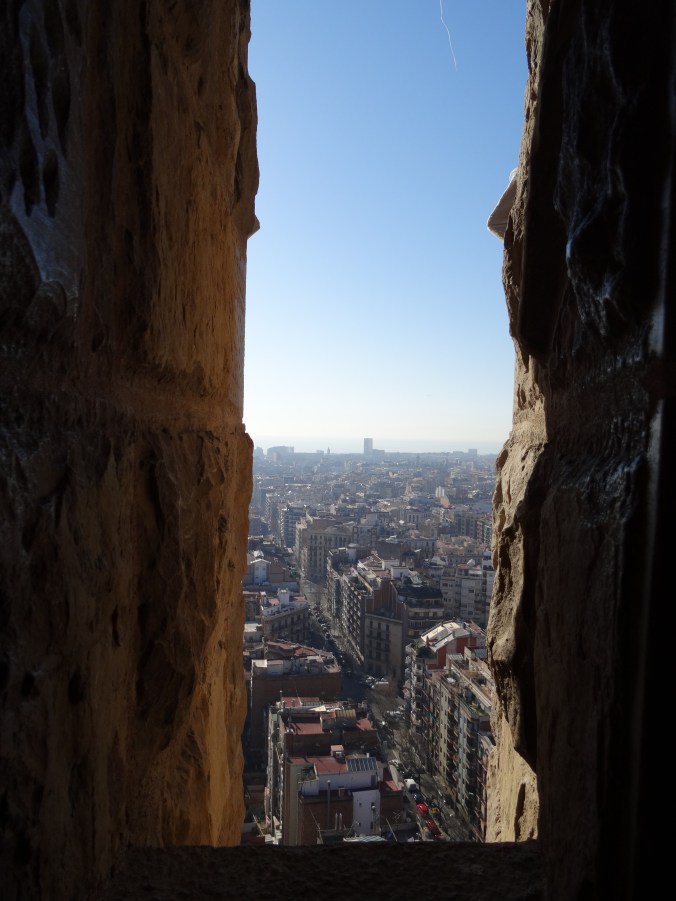 View from the tower of la Sagrada Familia, Barcelona