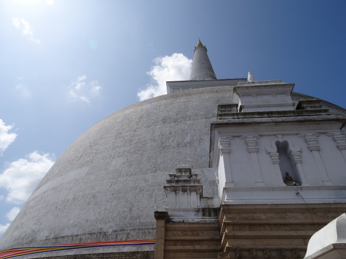Lime plastered dagoba Anuradhapura, Sri Lanka