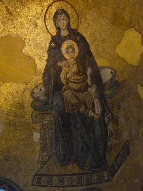Mosaics inside Hagia Sophia, Istanbul