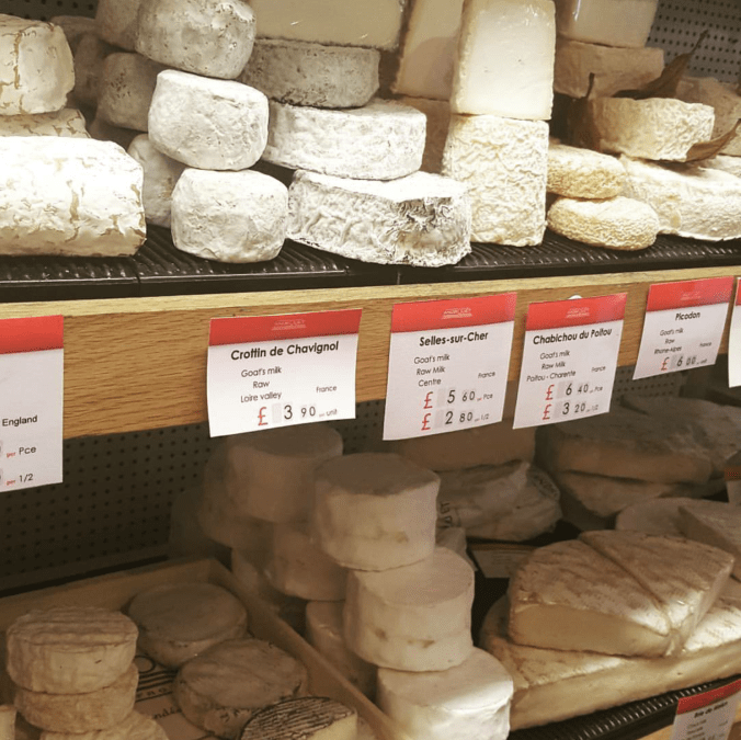 Androuet cheese selection in Old Spitalfields Market