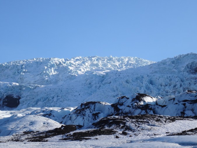 Falljökull glacier tongue in Vatnajökull National Park, Iceland