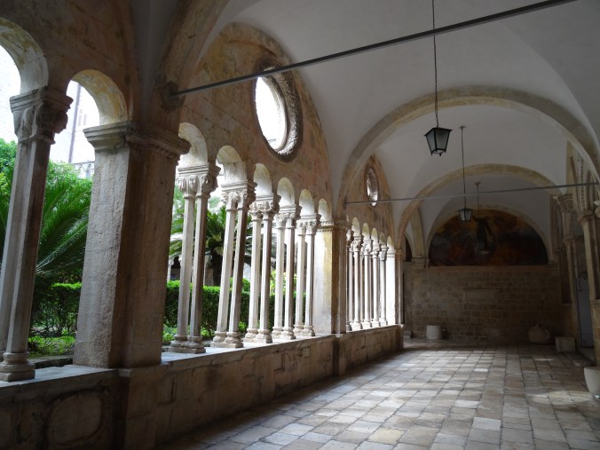 Romanesque cloister in the Franciscan Monastery, Old Town Dubrovnik