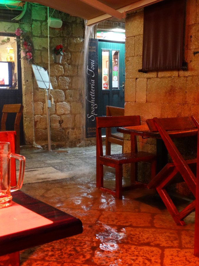 Down pour in Dubrovnik