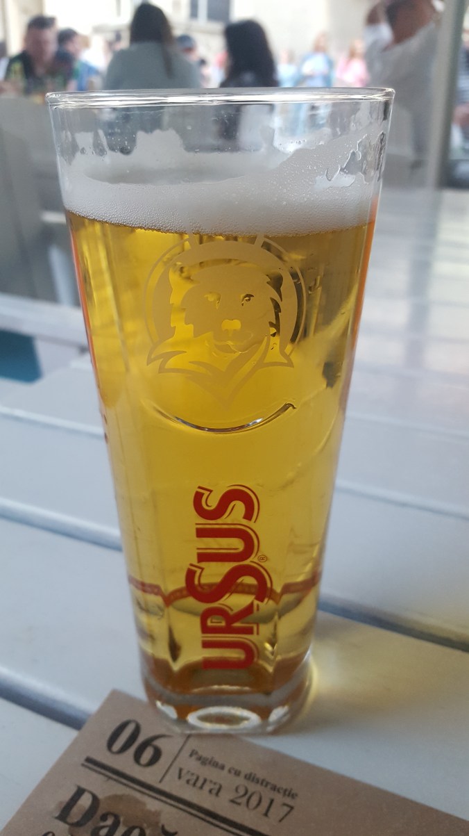 My first Romanian beer- Ursus!