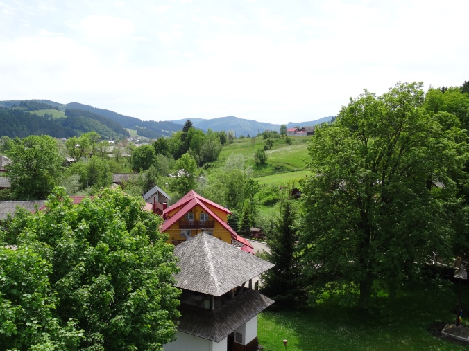 View of the countryside from the watch tower at Humor Monastery