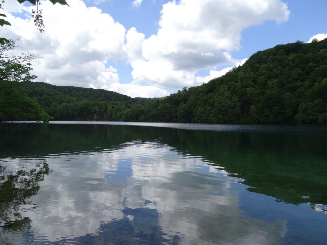 Clouds over a lake in Plitvice National Park