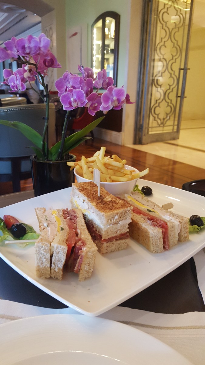 Club sandwich for lunch, Four Seasons Bosphorous