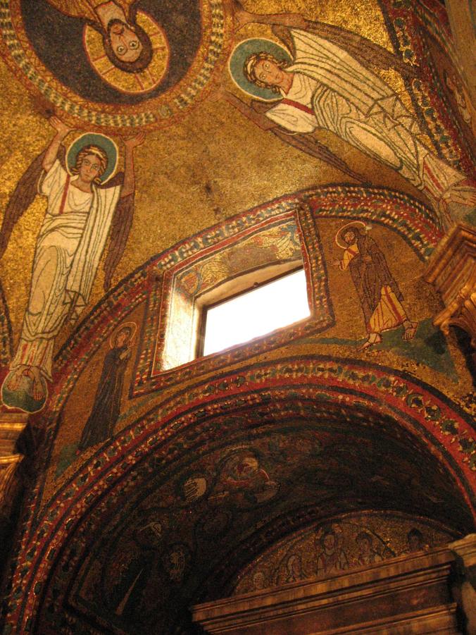 9th century mosaics in the St Zeno chapel, Santa Prassede