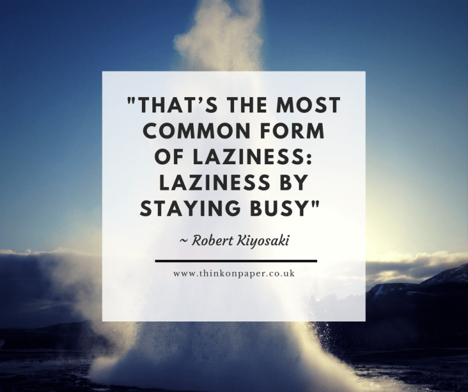 www.thinkonpaper.co.uk laziness