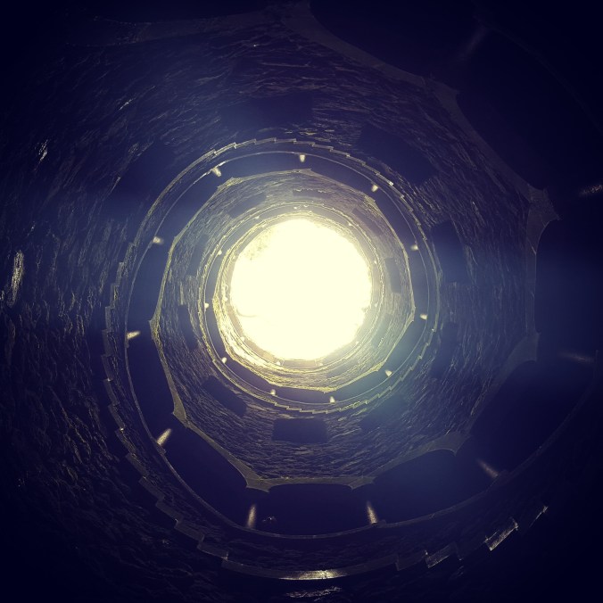 View from the bottom of the initiation well in Sintra