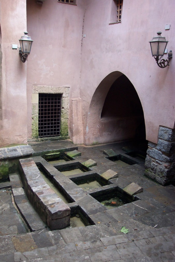The medieval laundry at Cefalu, Sicily