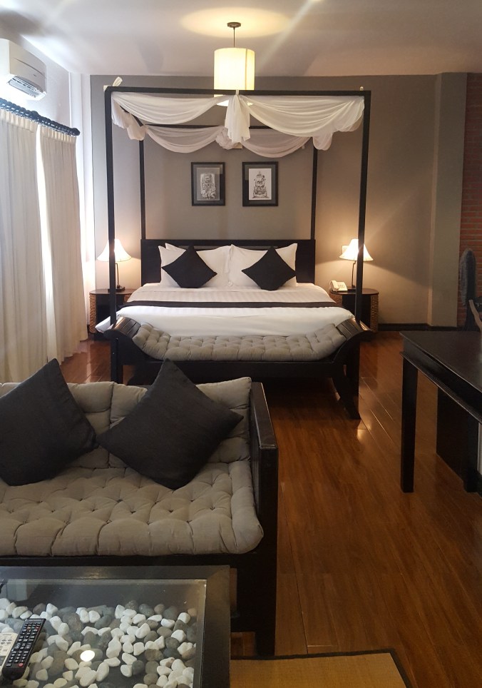 A suite at the Cyclo d'Angkor Boutique Hotel, Siem Reap