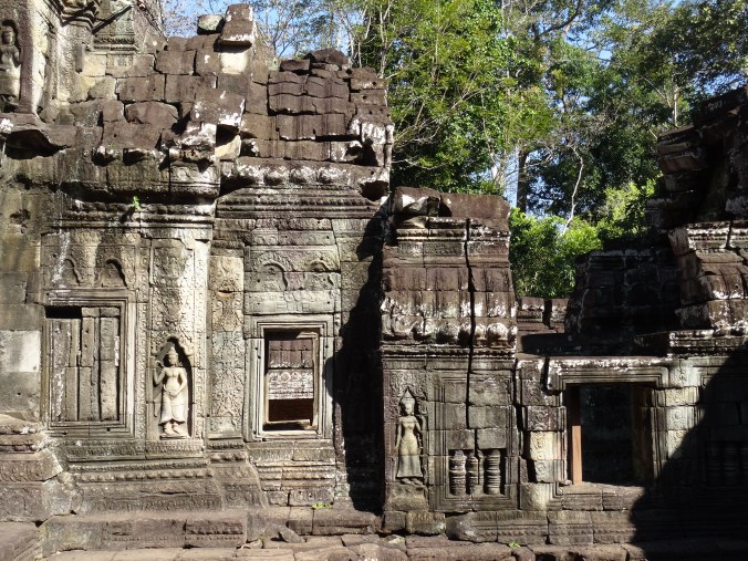The carved walls of Banteay Kdei