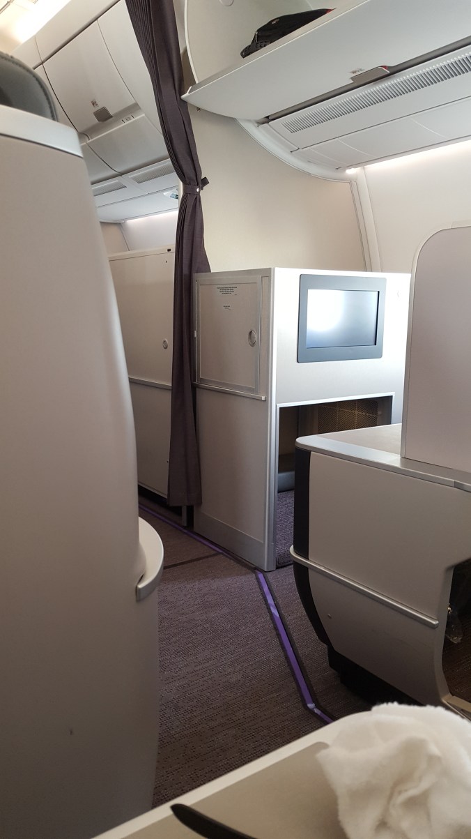 Roomy seat 2K at the front of the cabin