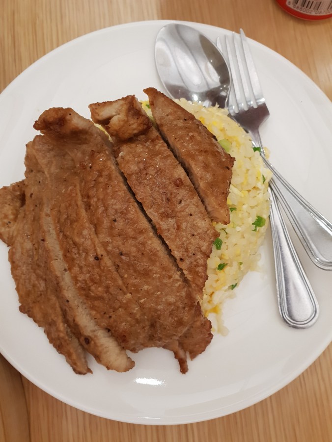 Pork belly friend rice at Din Tai Fung