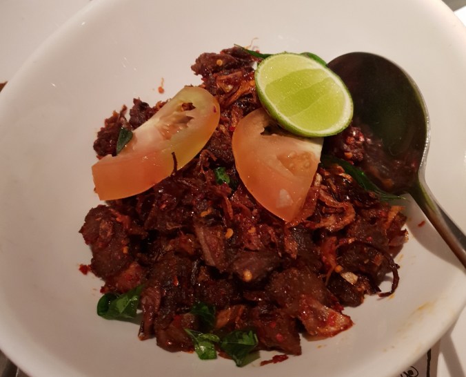 Lamp poriyal at A Li Yaa Island Restaurant, Bukit Damansara, Kuala Lumpur