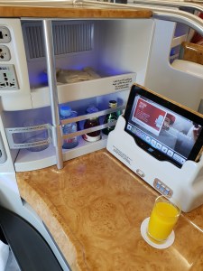 Emirates A380 business class seat