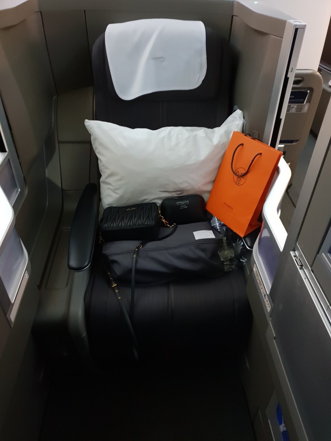 British Airways Club World front cabin