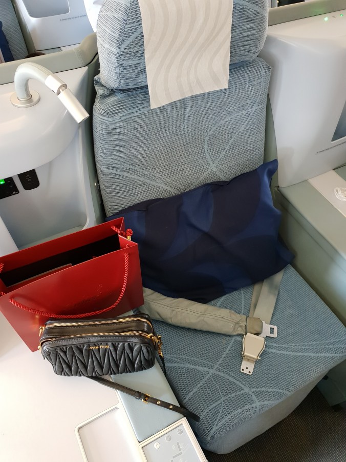 Finnair A330 business class seat