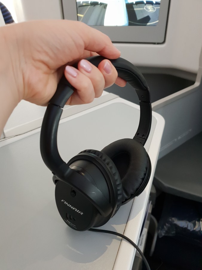 Finnair business class headphones