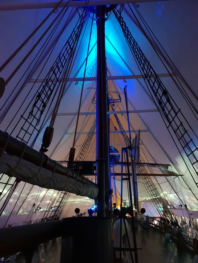 On deck in the polarship Fram museum Oslo