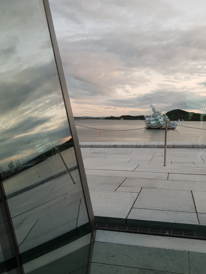 View from inside the Opera House, Oslo