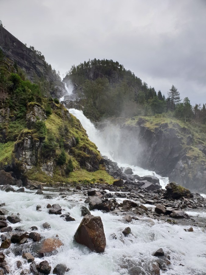 Hanger waterfall near Odda, Norway