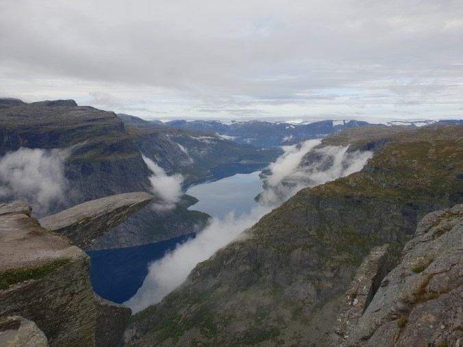 The top of Trolltunga, Norway