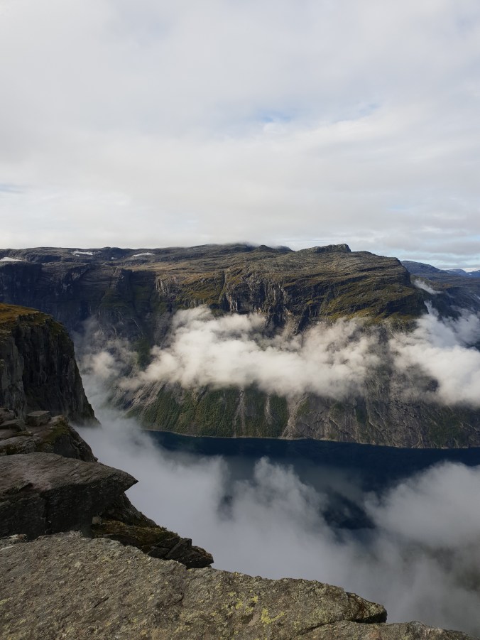 The view from the end of Trolltunga
