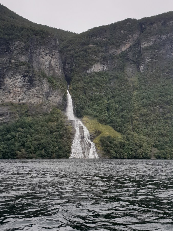 A waterfall at Geirangerfjord