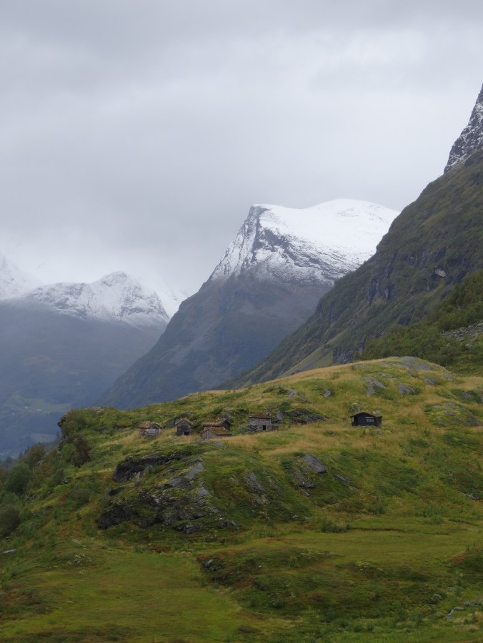 The mountains above Geirangerfjord
