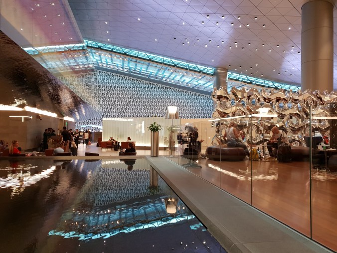 Al Mourjan Qatar Airways business lounge, Doha