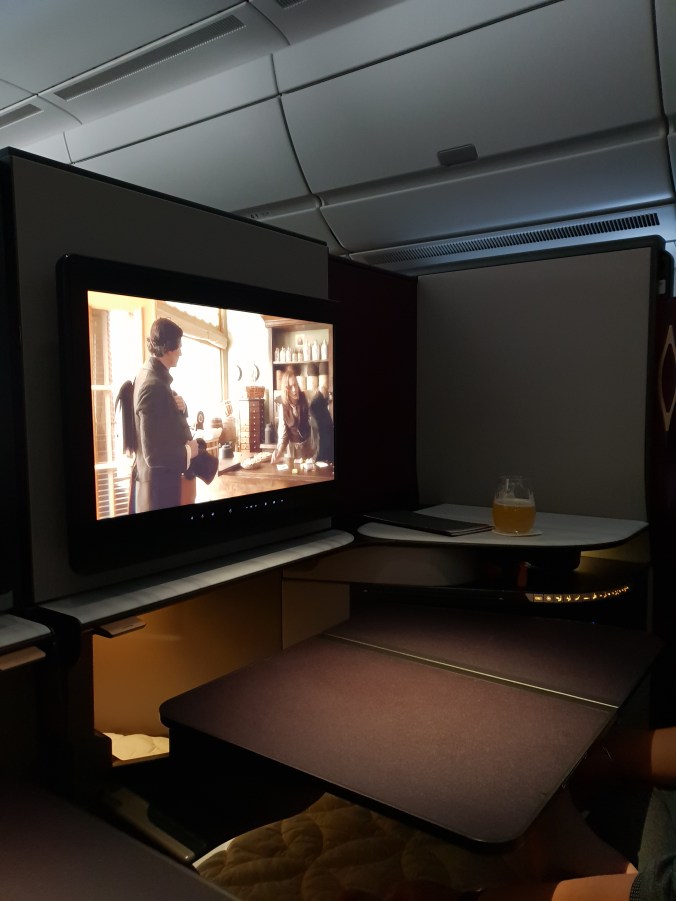 Qatar Airways Qsuites entertainment