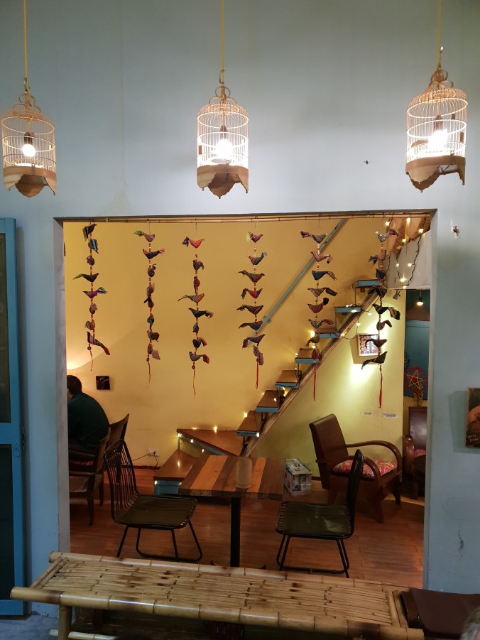Cute interior at Banh Mi 25, Hanoi