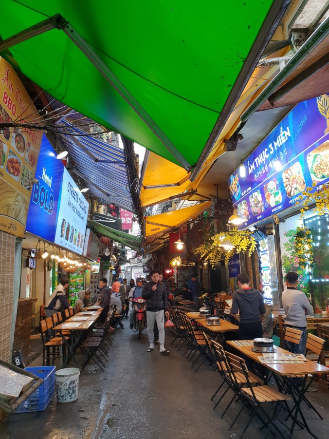 Narrow streets in the Old Quarter, Hanoi