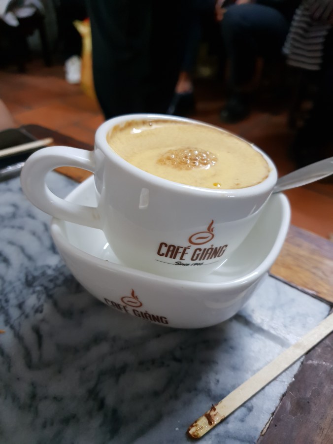 Egg coffee in Cafe Giảng, Hanoi