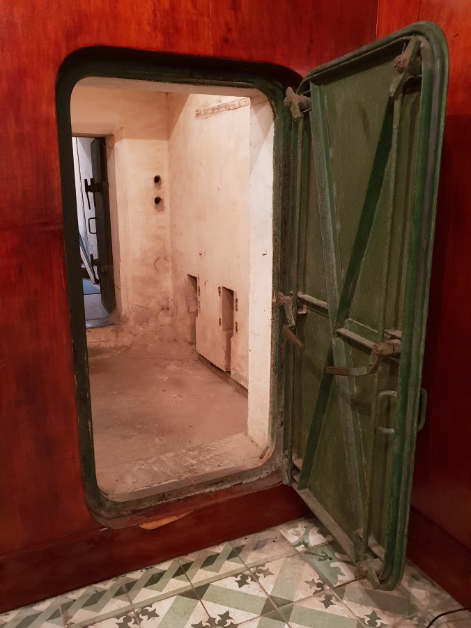 The entrance to D67 building inside Thang Long Imperial Citadel