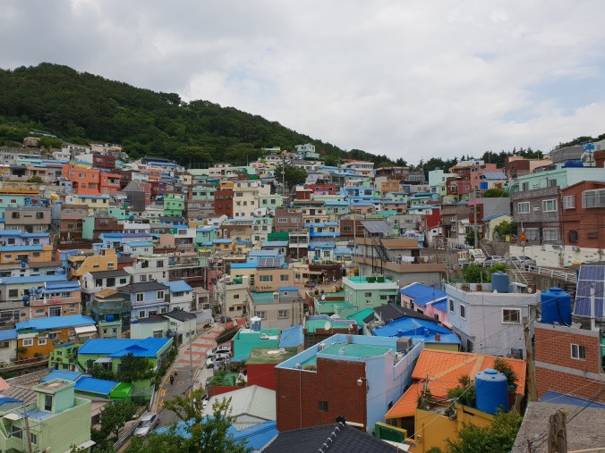 Colourful houses in Gamcheon Culture Village, Busan