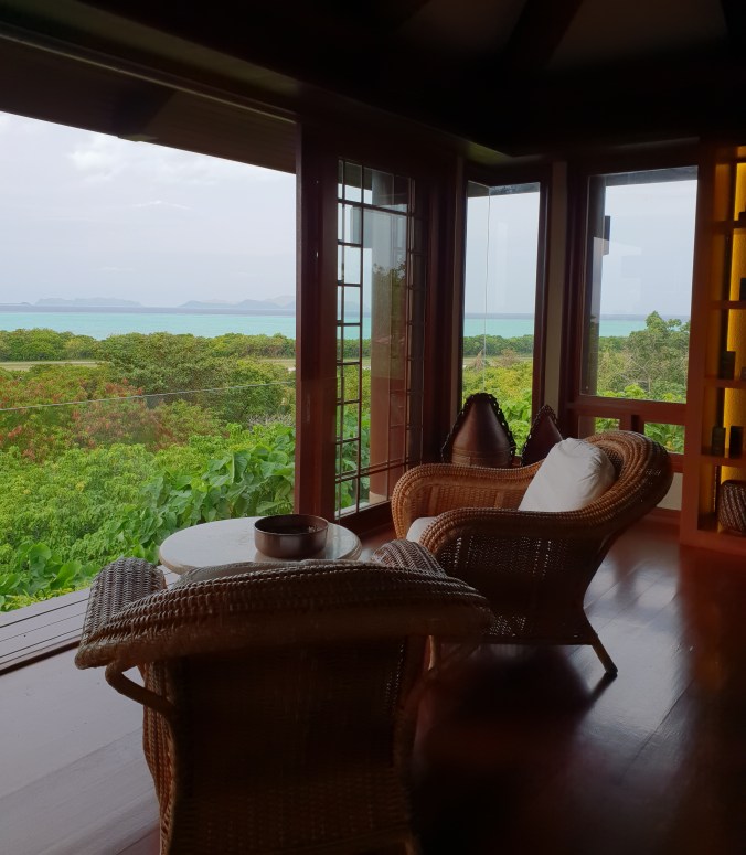 Understated Aman interiors in the Aman spa, Amanpulo