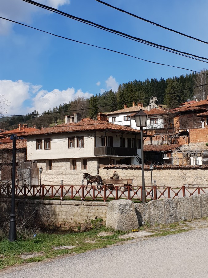 A horse and cart in Koprivshtitsa, Bulgaria