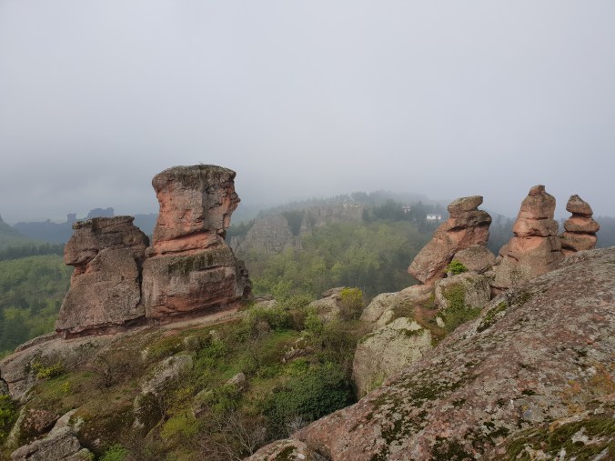 Rock formations at the top of Belogradchik Fortress