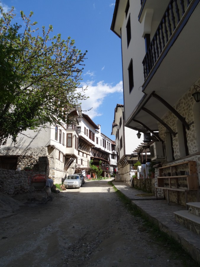 Picturesque streets in Melnik, Bulgaria